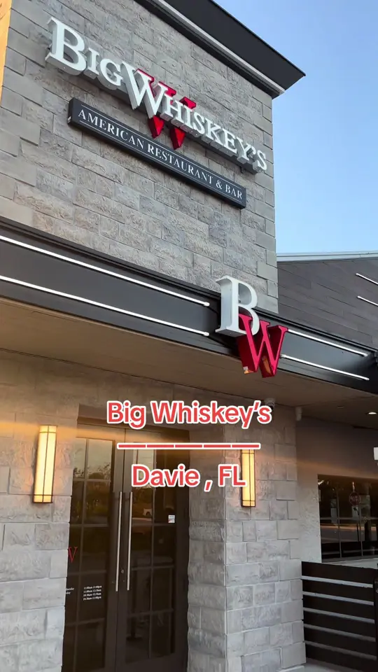 Big Whiskey's - Davie in Davie showing review, drinks, appetizers, video by eatnw_ash on TikTok