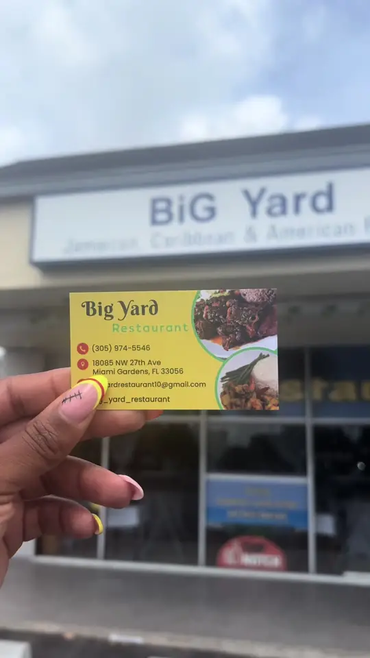 Big Yard Restaurant on TikTok, video by beaukaylaa
