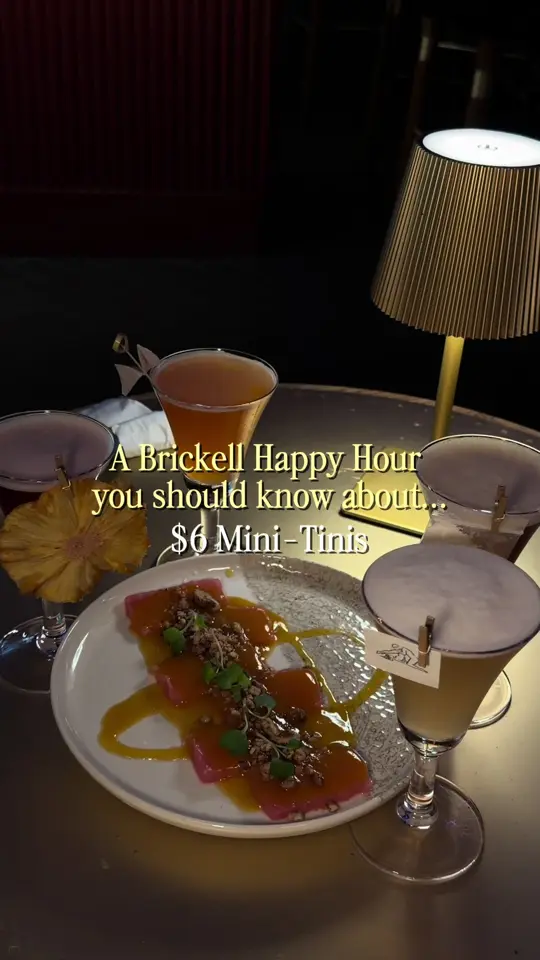  in Florida showing drinks, mini tinis, video by foodiefaby on TikTok