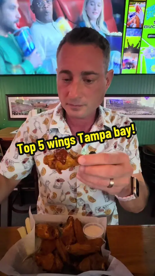 Bilmar Station in Tampa showing chicken wings, local food, video by foodiejustice on TikTok