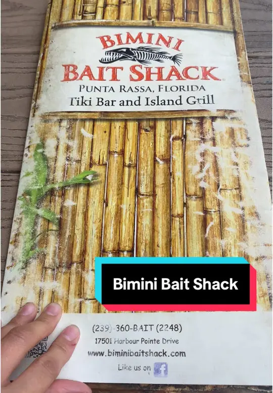 Bimini Bait Shack in Fort Myers showing food, restaurant visit, kid friendly atmosphere, video by tropicaloasisflorida on TikTok