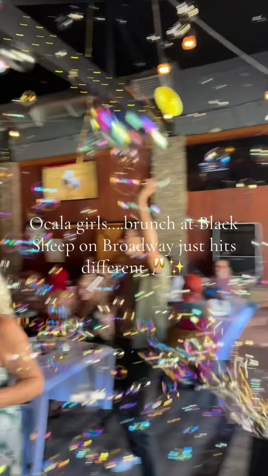 Black Sheep On Broadway in Ocala showing brunch, food, drinks, atmosphere, video by fladventureswithkelsi on TikTok