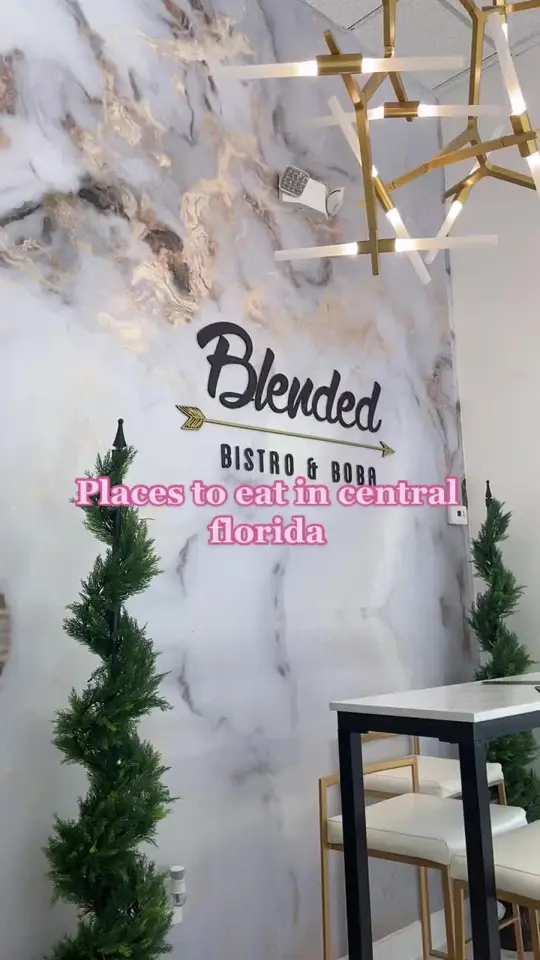 Blended Bistro & Boba Lake Mary in Lake Mary showing restaurant, boba, video by lyssmorrissette on TikTok