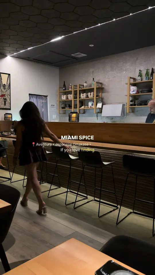  in Florida showing review, visit, sushi, miami spice menu, video by pollitopecks on TikTok