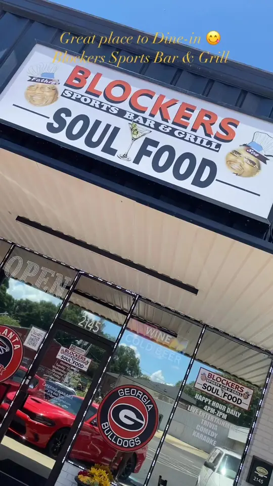 Blockers Soul Food Restaurant & Sports Bar in Covington showing review, visit, video by Sheila Grant on Facebook