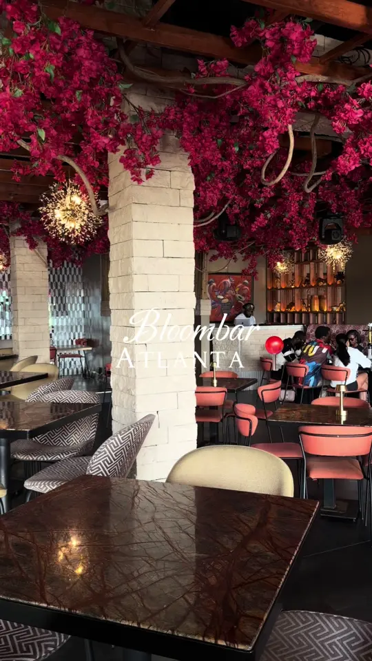 Bloom Bar in Atlanta showing review, food, drinks, video by kaialovee on TikTok