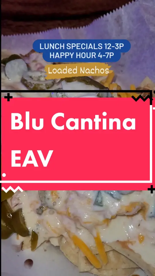 Blu Cantina in Atlanta showing mexican food, shrimp fajitas, video by antlantaeats on TikTok