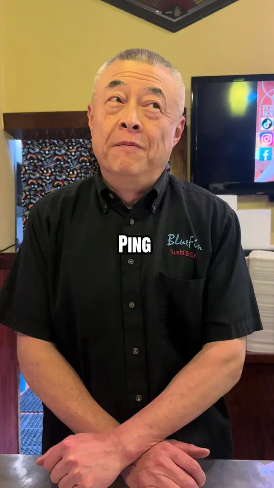 Blue Fin Restaurant in Rome showing staff, hibachi, sushi, video by bluefin.sushi.hib on TikTok