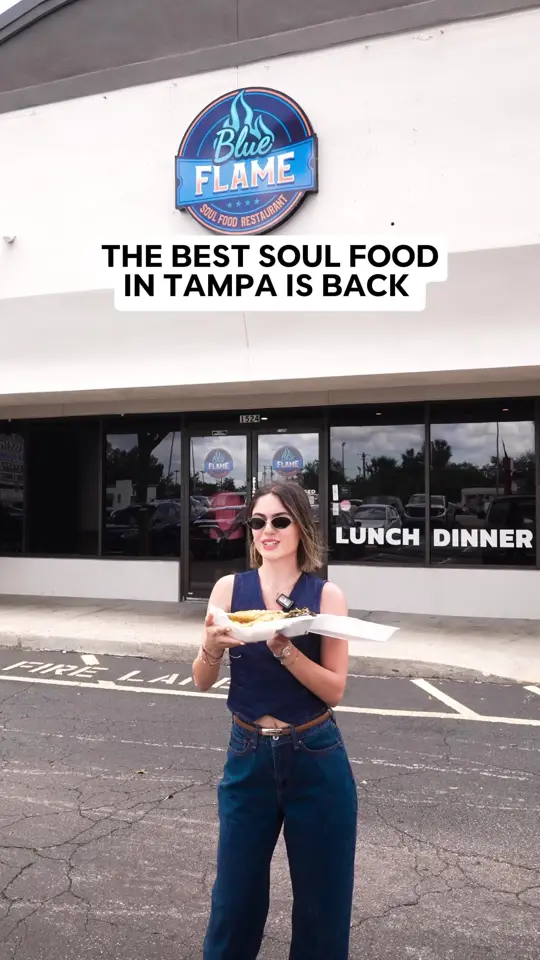 Blue Flame - Southern Restaurant on TikTok, video by foodbytiana