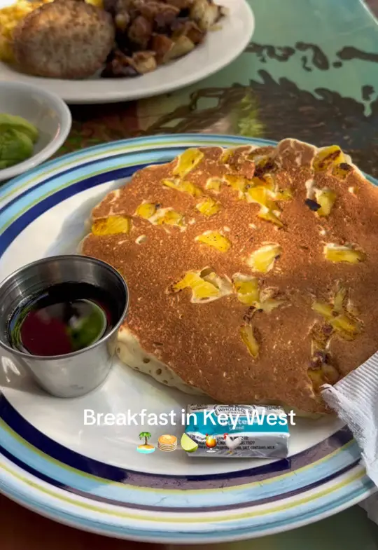 Blue Heaven in Key West showing review, visit, video by thegracebeach on TikTok