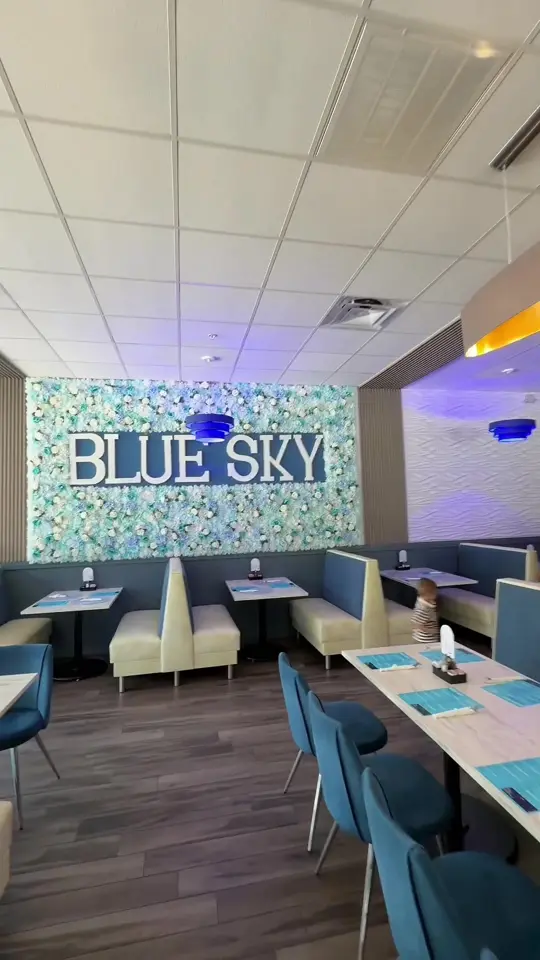 Blue Sky Restaurant in Naples showing review, atmosphere, service, food, reuben sandwich, spicy fries, video by mackenziehamernik on TikTok
