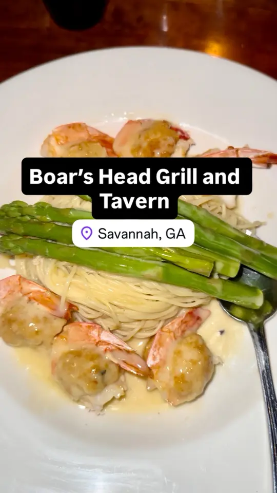 Boar's Head Grill & Tavern in Savannah showing visit, shopping, video by Outingsprees Shawna on Facebook