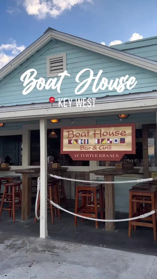 Boat House Bar & Grill in Key West showing happy hour, bread, video by carlykap on TikTok
