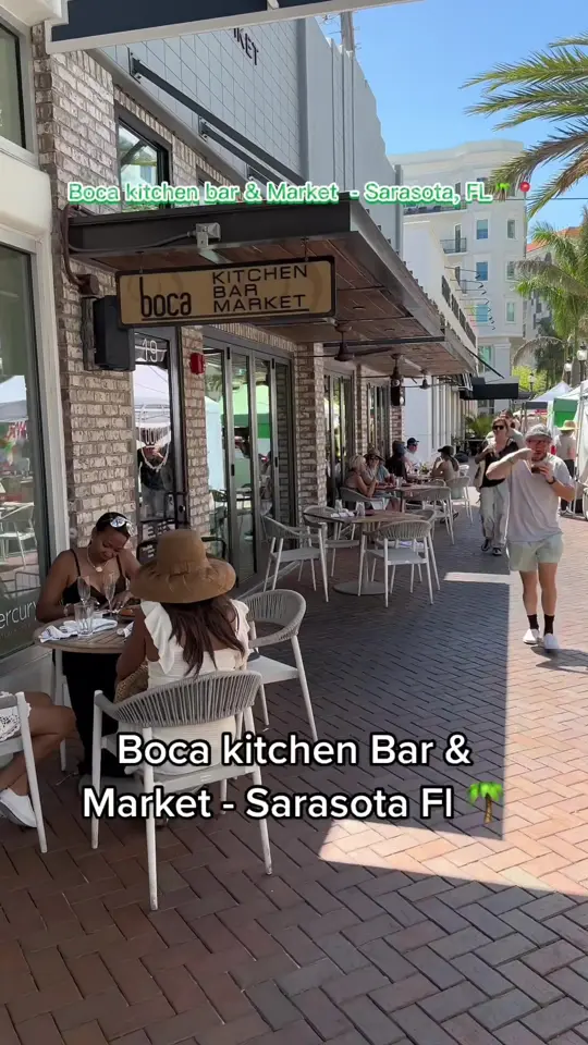 Boca in Sarasota showing food review, french toast, shrimp and grits, video by zayeazariah on TikTok