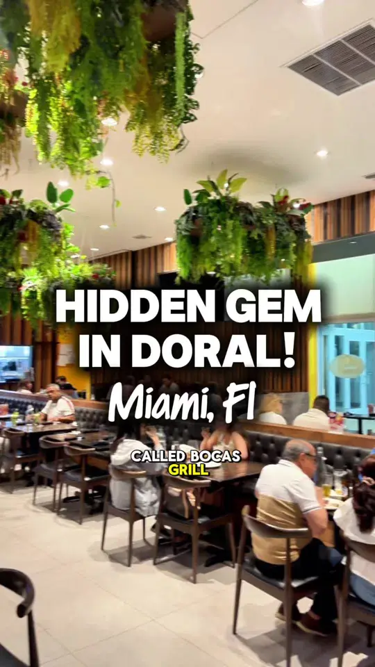 Bocas Grill Doral in Doral showing restaurant visit, family friendly dining, video by itskittycurtis on TikTok