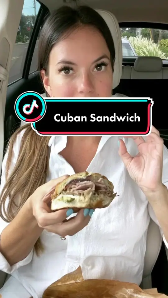 Bodega On Central in St. Petersburg showing cuban sandwich, food review, video by eatdrinkbemandy on TikTok
