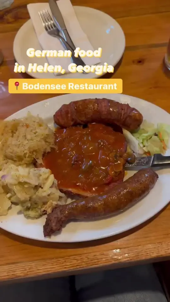 Bodensee in Helen showing review, german food, video by tastytravelfam on TikTok
