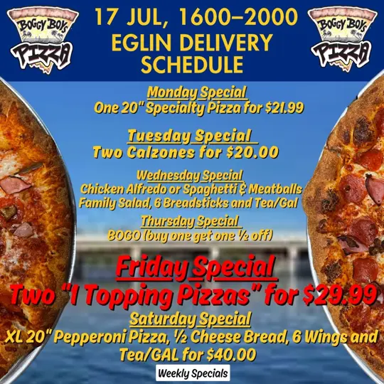 Boggy Boys Pizza Niceville in Niceville showing pizza, delivery, video by Boggy Boys Pizza Niceville on Facebook