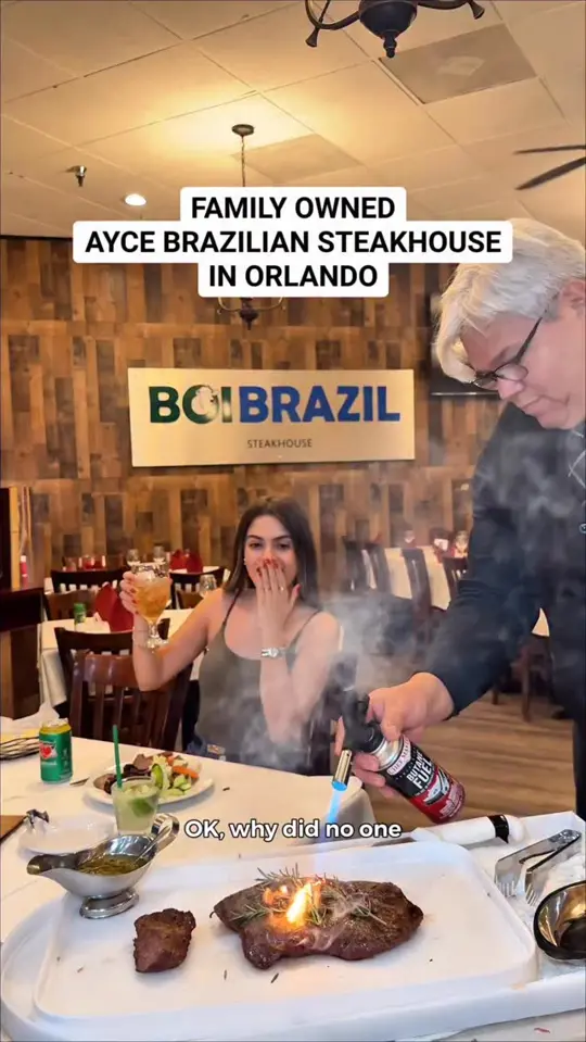 BoiBrazil Churrascaria BRAZILIAN STEAKHOUSE in Orlando showing review, visit, video by Food By Tiana on Facebook