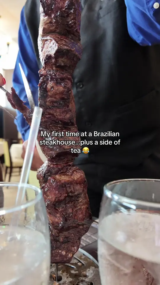 BoiBrazil Churrascaria BRAZILIAN STEAKHOUSE in Orlando showing review, visit, video by beewithbritt on TikTok