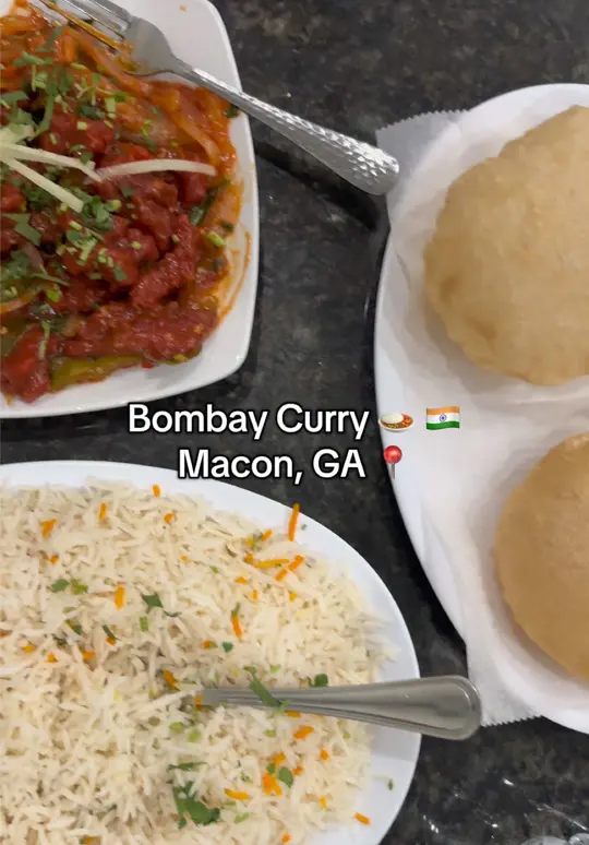 BOMBAY CURRY in Macon showing review, visit, video by chass______ on TikTok