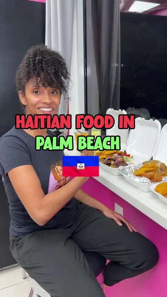 Bon Gou cuisine in Lake Worth showing haitian food, caribbean food, video by brieatsmiami on TikTok