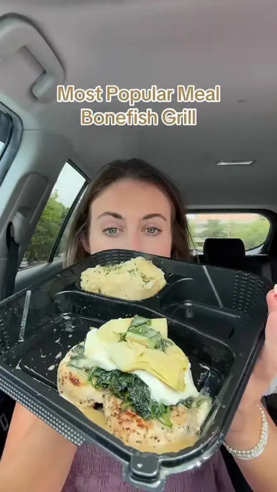 Bonefish Grill in Sarasota showing food review, bonefish grill, video by Sarah Margaret Eats on Facebook