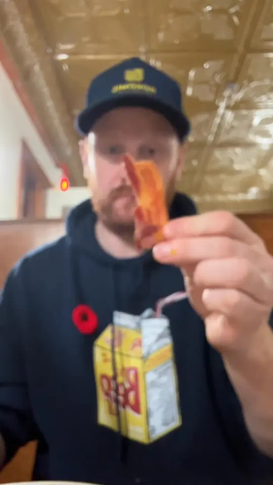 Boomtown Cafe in Dunnellon showing review, visit, atmosphere, food, hashbrowns, bacon, video by 92.9 The Bull on Facebook