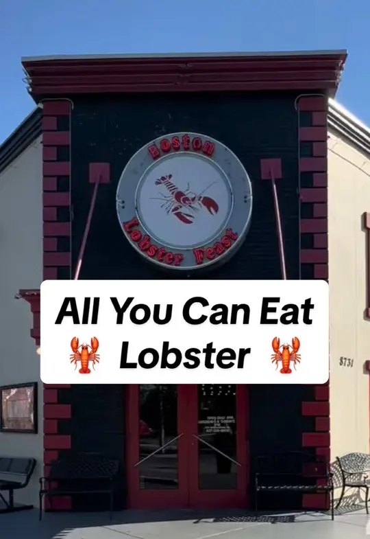 Boston's Fish House in Winter Park showing lobster, crab legs, all-you-can-eat seafood, video by villagetobayhometeam on TikTok