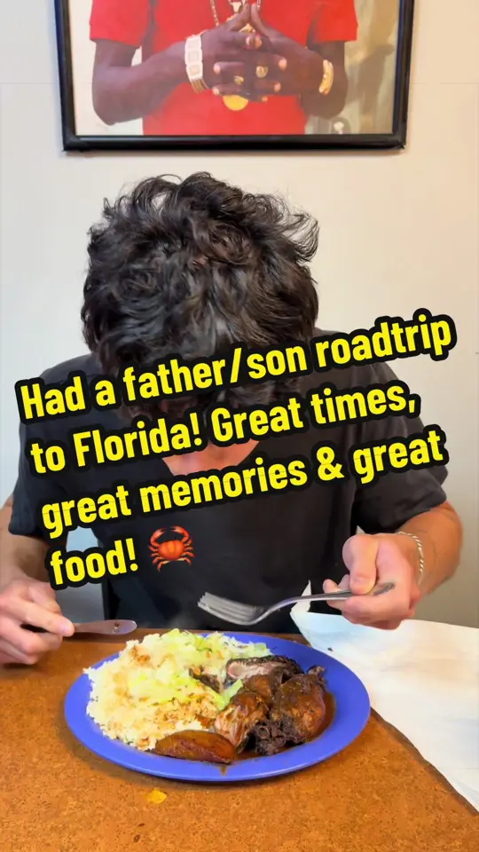  in Florida showing roadtrip, father/son trip, miami visit, video by okiefoodadventures on TikTok