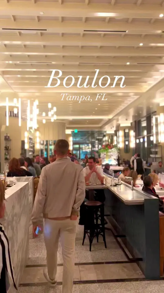 Boulon Brasserie in Tampa showing review, visit, video by breestpierre on TikTok