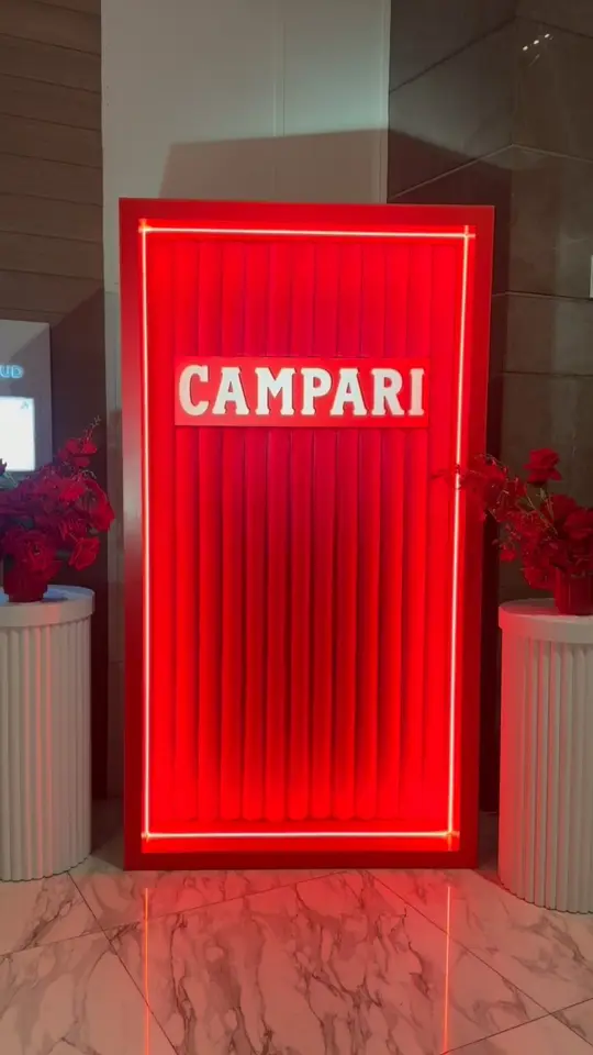 in Florida showing dj, negroni fountain, campari cocktails, video by Boulud Sud Miami on Facebook