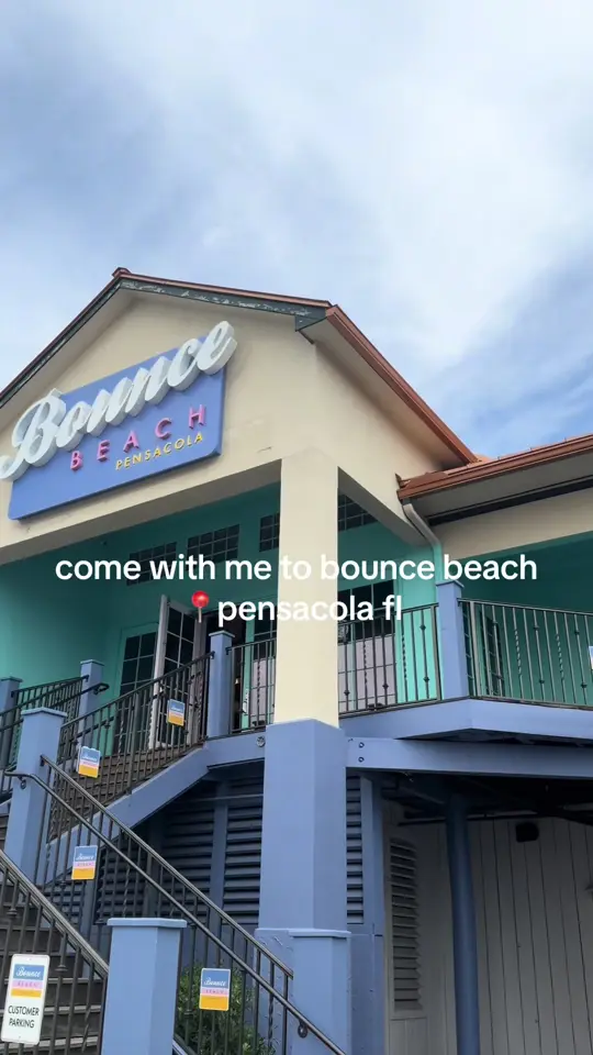 Bounce Beach Pensacola in Pensacola showing review, visit, video by sammiesweetheart1234 on TikTok