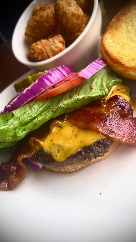 Bourbon Brothers Smokehouse & Tavern in Gainesville showing burgers, video by top.jimmy.cooks on TikTok