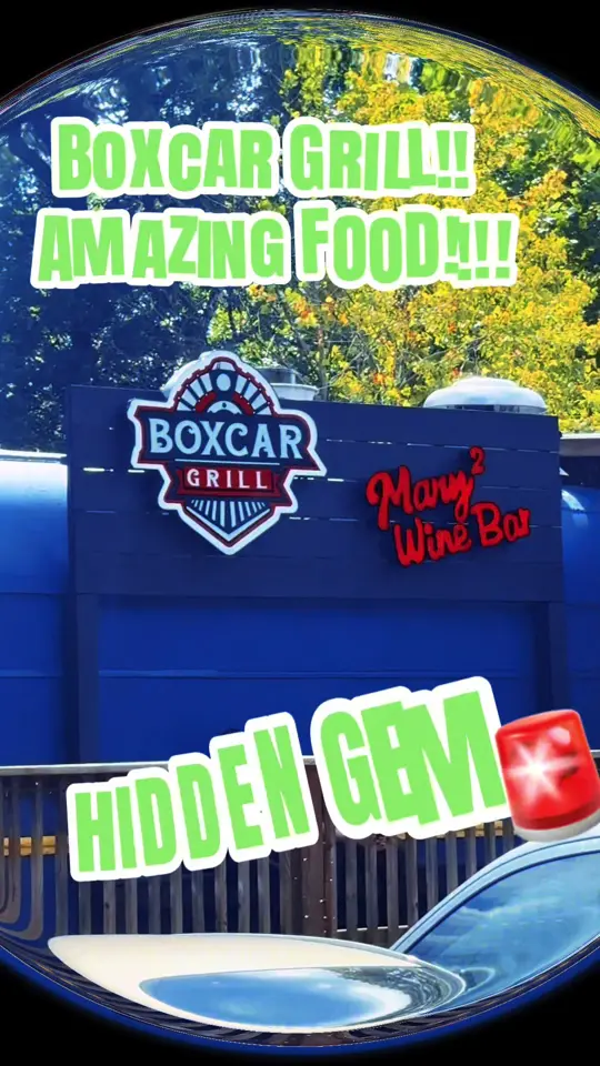 Boxcar Grill in Talking Rock showing review, visit, video by malpal143 on TikTok