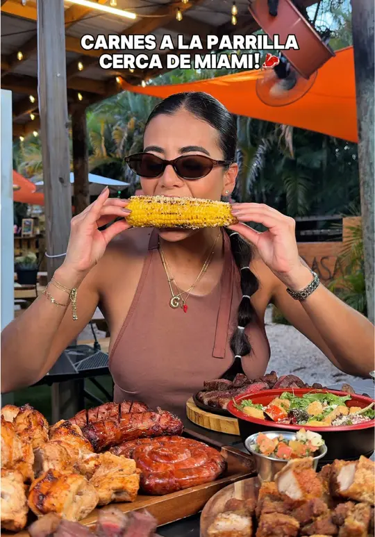 Brasao Steak And Grill Miami Southwest Ranches in Florida showing food, picanha, chorizo, arepas, tostones, chicharrón, video by gabrielaromeros on TikTok