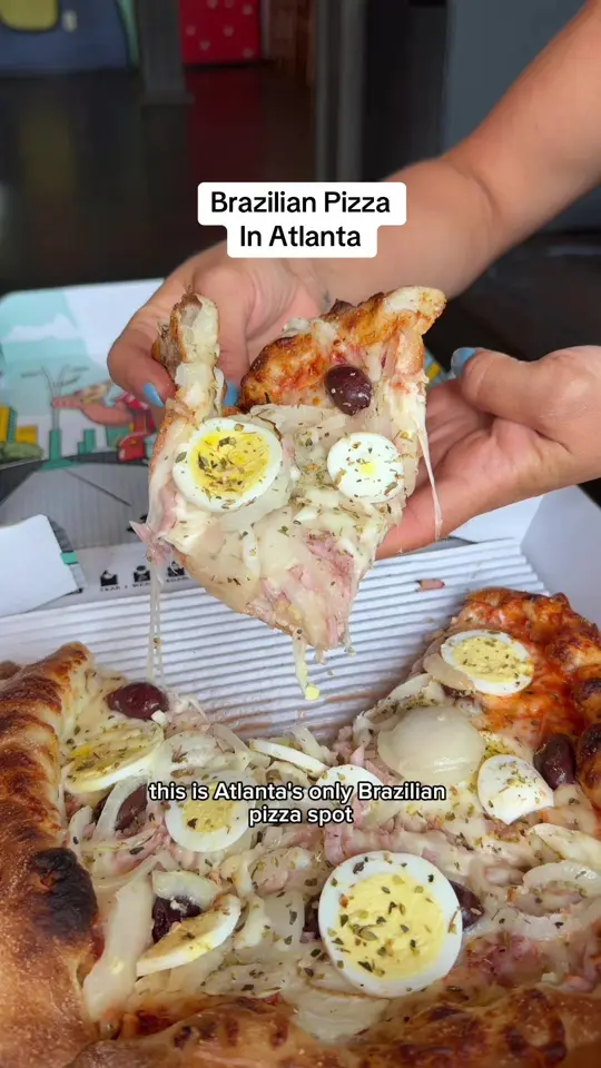 Brasiliana Pizza - Atlanta in Atlanta showing restaurant visit, pizza, video by thecaroandtina on TikTok