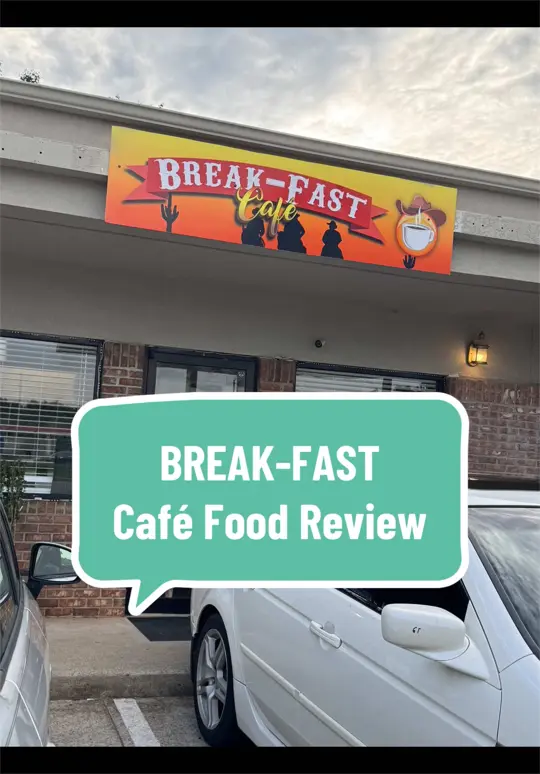 Break-Fast Café in Flowery Branch showing mexican breakfast, pancakes, video by lulu_eats0w0 on TikTok