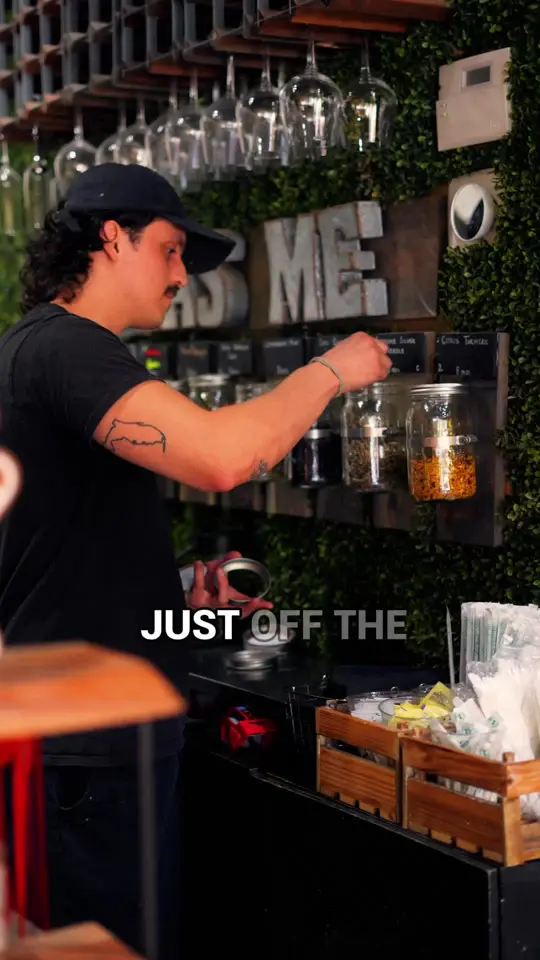 Brewing Buddha Cafe & Arthouse in Miami showing coffee, tea, atmosphere, video by brewingbuddha on TikTok
