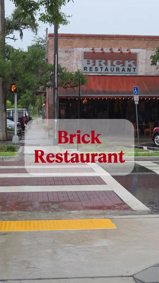 Brick Restaurant in Jacksonville showing lunch, visit, video by m_hdoc on TikTok