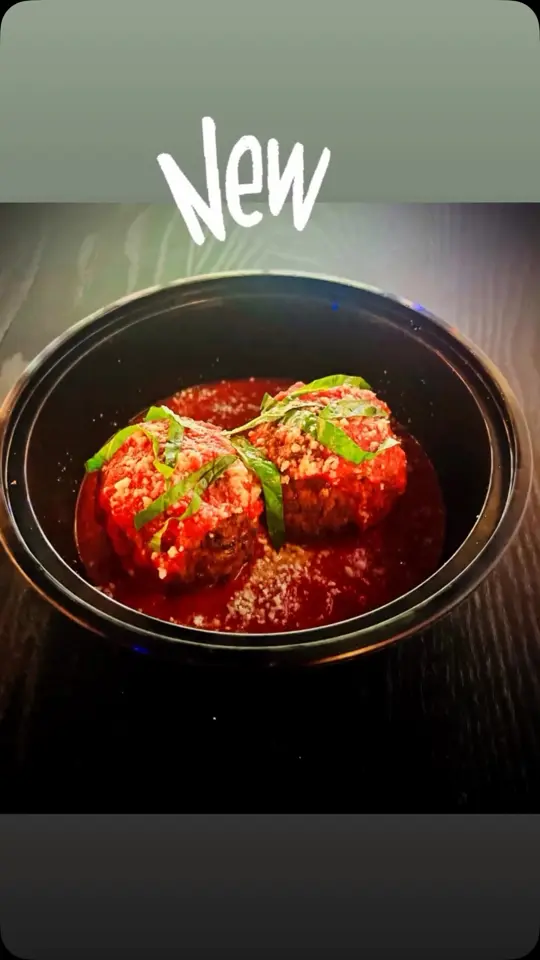 Brickell City Pizza in Miami showing food, italian meatballs, video by Brickell City Pizza on Facebook