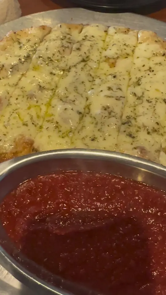 Broomelli Boys Pizzeria in Brunswick showing pizza, pepperoni pizza, video by travelingfoodreviews on TikTok