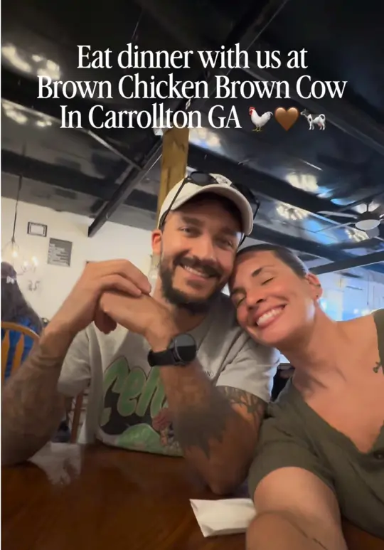 Brown Chicken Brown Cow in Carrollton showing review, cozy atmosphere, family-friendly dining, video by _jayalli on TikTok