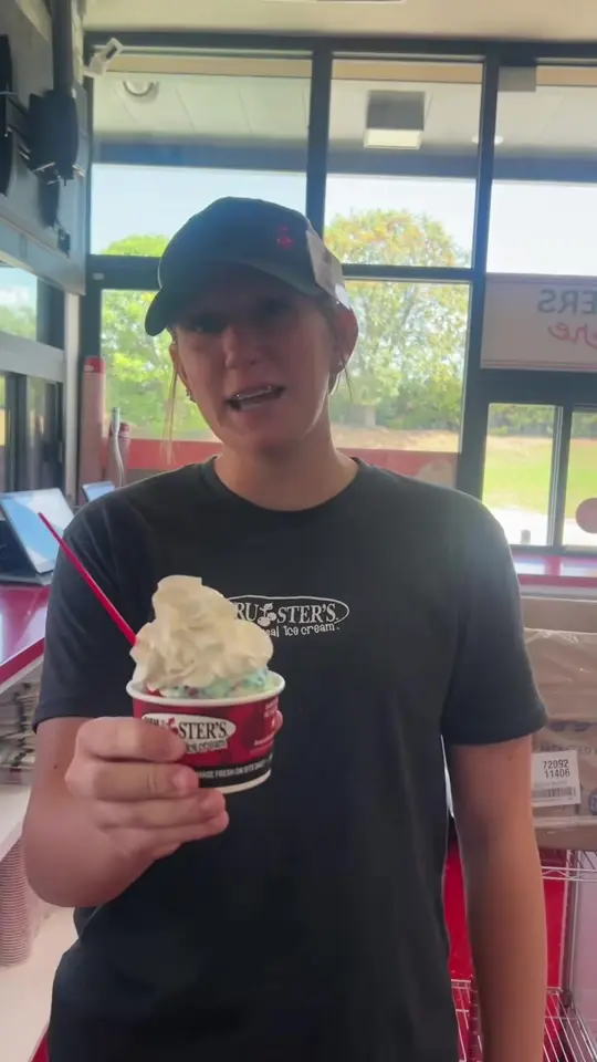 Bruster's Real Ice Cream in Clermont showing ice cream, bruster's real ice cream, video by brusters.alliance on TikTok