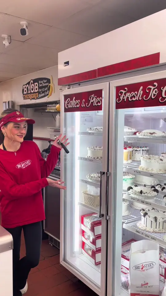 Bruster's Real Ice Cream in Windermere showing food, ice cream, video by brusterswebster on TikTok