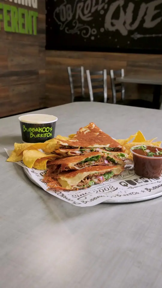Bubbakoo's Burritos in Stockbridge showing food, burritos, food, queso, food, birria sauce, video by bubbakoosburritos_ on TikTok