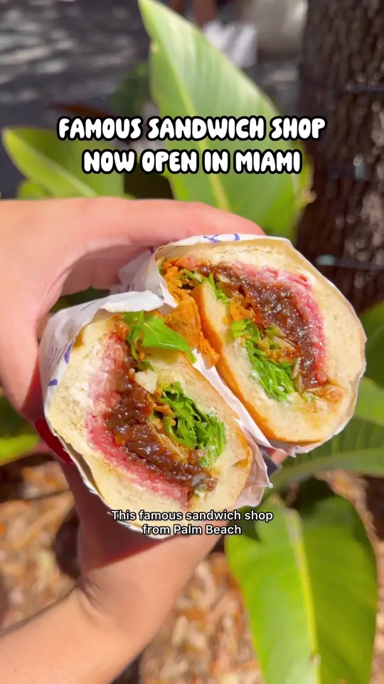 Buccan in Palm Beach showing food, beef carpaccio sandwich, box lunch combo, video by iviethefoodie on TikTok