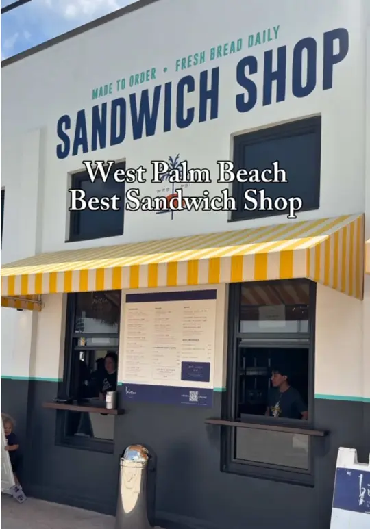 Buccan in Palm Beach showing sandwich, steak "bomb" sandwich, the italian sandwich, video by ms.soflo on TikTok