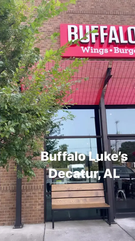 Buffalo Luke's East Ellijay in East Ellijay showing food review, black & bleu salad, boneless buffalo wings, philly chicken cheesesteak, kids meals, chicken tenders, video by Rocket City Dietitian on Facebook