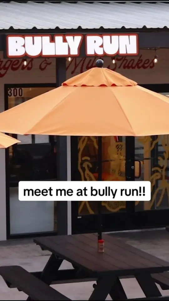 BULLY RUN Smash Burgers and Milk Shakes in Canton showing visit, smash burgers, milk shakes, video by bully.run.canton on TikTok